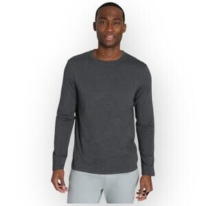 NWT JACHS New York Stretch Pima Blend Crewneck Pullover – Size Small – Charcoal